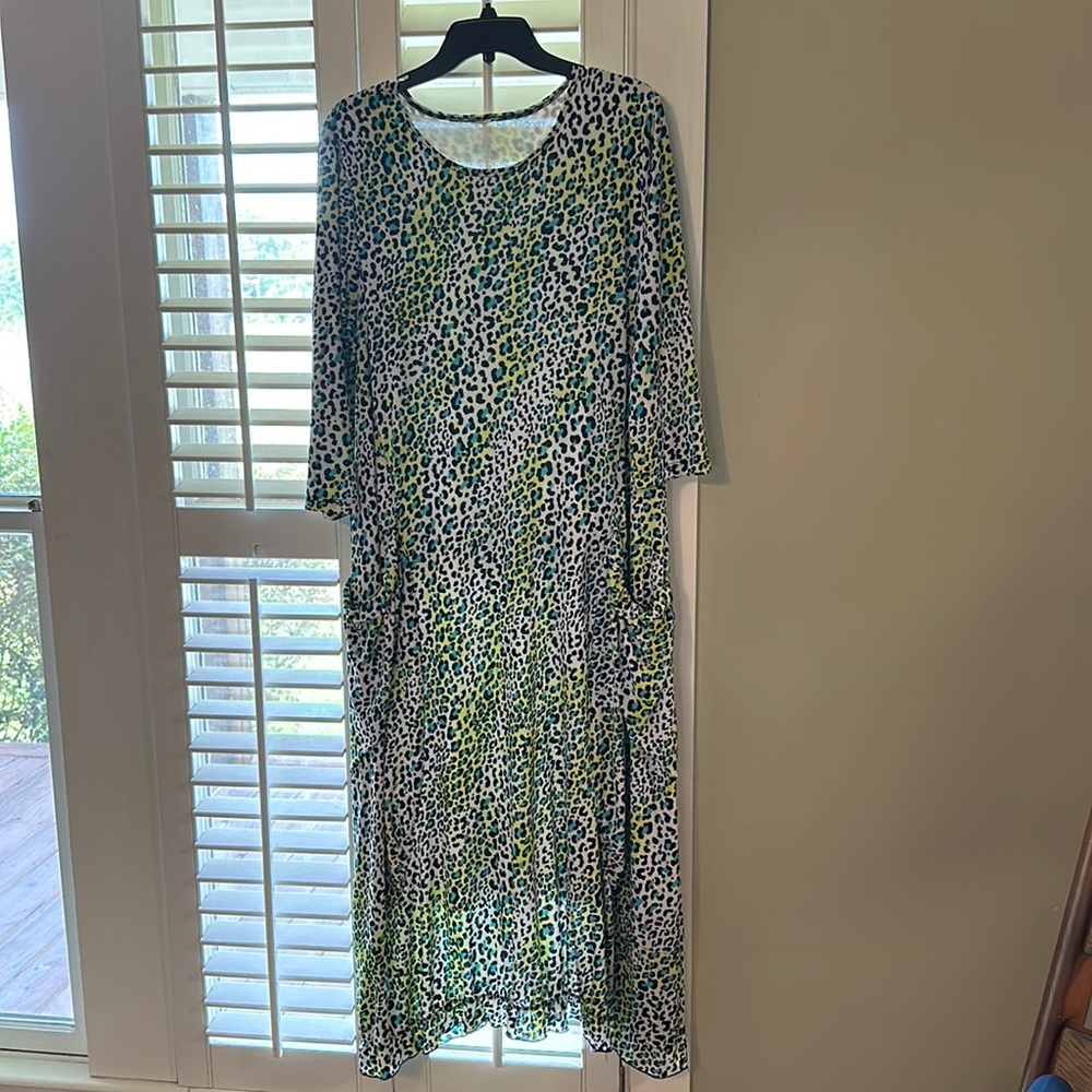 Fabulous Leopard Multi Maxi Dress